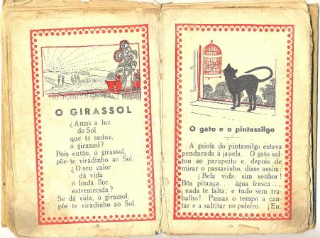 Livro de primeira srie de Corvina, imigrante portuguesa (pginas 28 e 29) - dcada de 1940