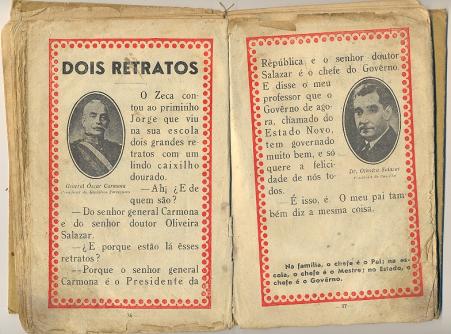 Livro de primeira srie de Corvina, imigrante portuguesa (pginas 36 e 37) - dcada de 1940