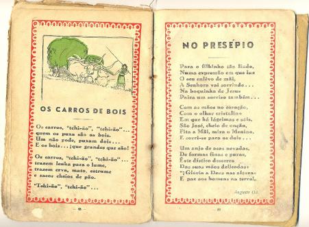 Livro de primeira srie de Corvina, imigrante portuguesa (pginas 48 e 49) - dcada de 1940