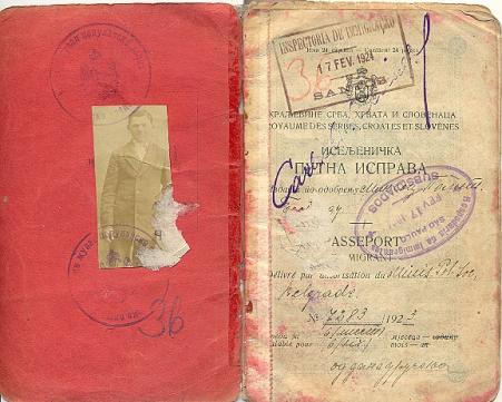 Passaporte de Heinrich Pilo (pai de Pedro Pilo), imigrante da antiga Iugoslvia.