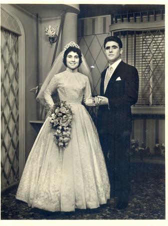 Casamento de Corvina de Jesus Fernandes Andrade e Joo Andrade, ambos imigrantes portugueses, em 1959