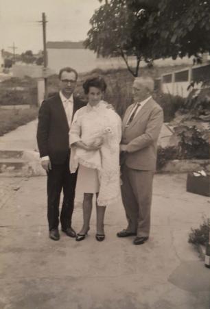 Comemorao do batizado de Walter Paul Babisch (filho). Registro feito na Rua dos Coqueiros, em Santo Andr-SP, em 25 de novembro de 1968.