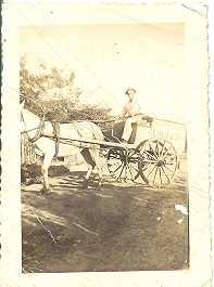 Luis Augusto Fernandes, pai de Corvina, vendendo pes pelas ruas de Santo Andr -SP (1948)